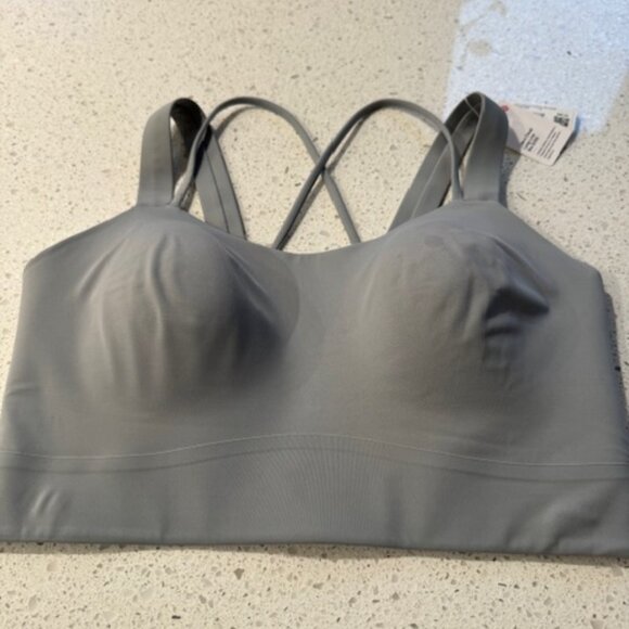 Lululemon Like a Cloud Long-Line Bra in Rhino Grey - 10 D/DD Cup - Picture 2 of 8